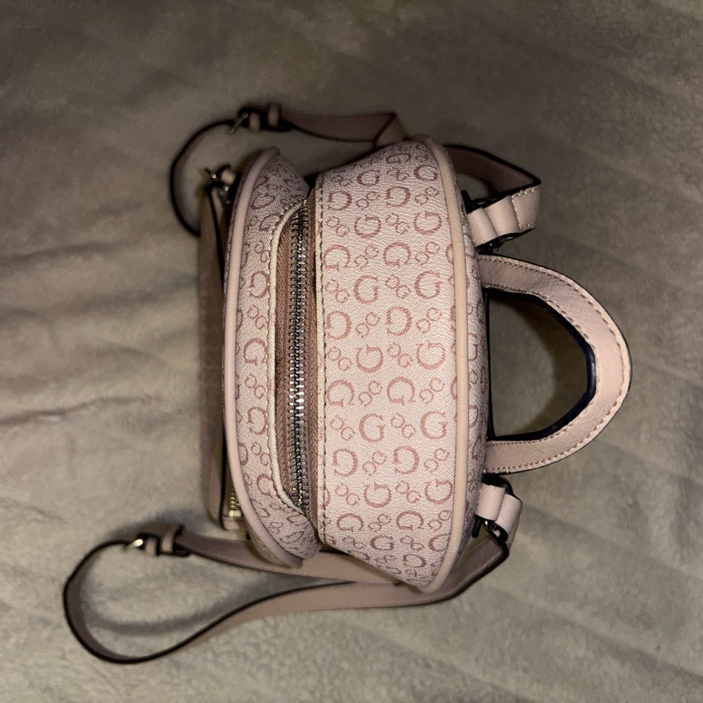 Guess Light Pink Patterned Mini Backpack - image 3